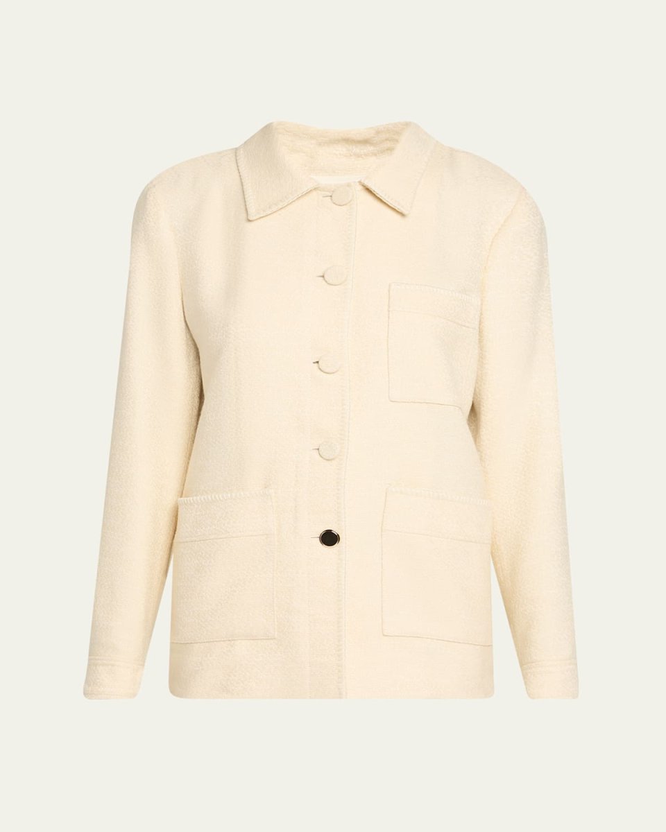 Ulu Silk Single-Breasted Chore Jacket
